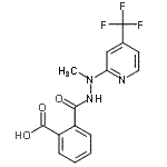 CAS#: 257862-85-4， 2-({2-Methyl-2-[4-(Trifluoromethyl)-2-Pyridinyl]Hydrazino}Carbonyl)Benzoic Acid