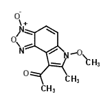 CAS#: 257869-88-8， 1-(6-Methoxy-7-Methyl-3-Oxido-6H-[1,2,5]Oxadiazolo[3,4-e]Indol-8-Yl)Ethanone