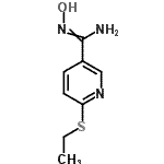 CAS#: 258348-13-9， 6-(Ethylsulfanyl)-N'-Hydroxy-3-Pyridinecarboximidamide