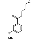 structure of CAS# 258882-49-4, 5-Chloro-1-(3-Methoxyphenyl)-1-Pentanone;5-Chloro-1-(3-methoxyphenyl)-1-oxopentane