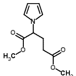 structure of CAS# 259655-31-7, Dimethyl 2-(1H-Pyrrol-1-Yl)Pentanedioate;DIMETHYL2-(1H-PYRROL-1-YL)PENTANEDIOATE;PENTANEDIOIC ACID,2-(1H-PYRROL-1-YL)-, 1,5-DIMETHYL ESTER