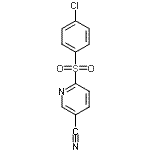 CAS 登录号：259683-30-2， 6-[(4-氯苯基)磺酰基]烟腈