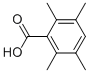 structure of CAS# 2604-45-7, 2,3,5,6-Tetramethylbenzoic Acid;Timtec1_001603;4-09-00-01894 (Beilstein Handbook Reference);Benzoic Acid, 2,3,5,6-Tetramethyl-