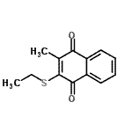 CAS#: 2610-95-9， 2-(Ethylsulfanyl)-3-Methyl-1,4-Naphthoquinone