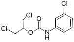 结构式 CAS# 2612-07-9, 1,3-二氯丙烷-2-基 N-(3-氯苯基)氨基甲酸酯