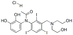 CAS#: 26122-63-4， N-[3-[(Bis(2-Hydroxyethyl)Amino)Methyl]-2,4,6-Triiodo-Phenyl]-N-(2,3-Dihydroxyphenyl)Acetamide Hydrochloride