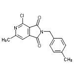CAS#: 261363-76-2， 4-Chloro-6-Methyl-2-(4-Methylbenzyl)-1H-Pyrrolo[3,4-c]Pyridine-1,3(2H)-Dione