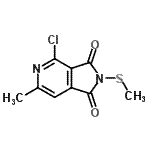 CAS 登录号：261363-80-8， 4-氯-6-甲基-2-(甲硫基)-1H-吡咯并[3,4-c]吡啶-1,3(2H)-二酮