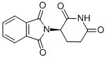 结构式 CAS# 2614-06-4, 2-[(3R)-2,6-二氧代哌啶-3-基]异吲哚-1,3-二酮