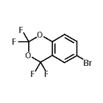 结构式 CAS# 261762-36-1, 6-溴-2,2,4,4-四氟-4H-1,3-苯并二氧杂环己烷