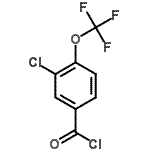 结构式 CAS# 261763-17-1, 3-氯-4-(三氟甲氧基)苯甲酰氯