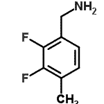 structure of CAS# 261763-41-1, 1-(2,3-Difluoro-4-Methylphenyl)Methanamine;(2,3-Difl<wbr>uoro-4-me<wbr>thylpheny<wbr>l)methyla<wbr>mine, (2,<wbr>3-Difluor<wbr>o-p-tolyl<wbr>)methylam<wbr>ine;2,3-Difluoro-4-methyl benzylamine;Benzenemethanamine, 2,3-difluoro-4-methyl- (9CI)