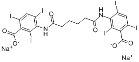 CAS#: 2618-26-0， 3,3'-[(1,6-Dioxo-1,6-Hexanediyl)Diimino]Bis[2,4,6-Triiodo-Benzoic Acid] Disodium Salt