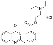 CAS#: 2619-06-9， Diethyl-[2-[2-(2-Methyl-4-Oxoquinazolin-3-Yl)Benzoyl]Oxyethyl]Azanium Chloride