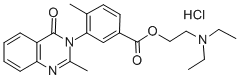 CAS#: 2619-08-1， Diethyl-[2-[4-Methyl-2-(2-Methyl-4-Oxoquinazolin-3-Yl)Benzoyl]Oxyethyl]Azanium Chloride