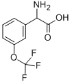 结构式 CAS# 261952-23-2, 2-氨基-2-[3-(三氟甲氧基)苯基]乙酸