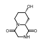 CAS#: 262289-72-5， (8S,9aR)-8-Hydroxytetrahydro-2H-Pyrido[1,2-a]Pyrazine-1,4(3H,6H)-Dione