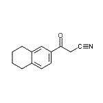 结构式 CAS# 2623-25-8, 3-氧代-3-(5,6,7,8-四氢-2-萘基)丙腈