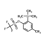 structure of CAS# 262373-15-9, 4-Methyl-2-(Trimethylsilyl)Phenyl Trifluoromethanesulfonate