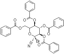 CAS#: 262849-67-2， (2R,3R,4S,5R)-6-[(Benzoyloxy)Methyl]-2-Bromo-2-Cyanotetrahydro-2H-Pyran-3,4,5-Triyl Tribenzoate
