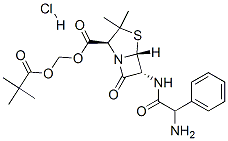 CAS#: 26309-95-5， (Pivaloyloxy)Methyl [2S-[2alpha,5alpha,6beta(S*)]]-6-(2-Amino-2-Phenylacetamido)-3,3-Dimethyl-7-Oxo-4-Thia-1-Azabicyclo[3.2.0]Heptane-2-Carboxylate Monohydrochloride