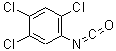 结构式 CAS# 26328-35-8, 1,2,4-三氯-5-异氰酸苯