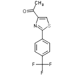 结构式 CAS# 263564-37-0, 1-{2-[4-(三氟甲基)苯基]-1,3-噻唑-4-基}乙酮