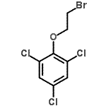 结构式 CAS# 26378-23-4, 2-(2-溴乙氧基)-1,3,5-三氯苯