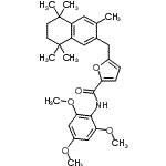 CAS 登录号：263847-55-8， 5-[(3,5,5,8,8-五甲基-5,6,7,8-四氢-2-萘基)甲基]-N-(2,4,6-三甲氧基苯基)-2-糠酰胺