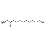 structure of CAS# 2640-94-0, Methyl 10-Hydroxydecanoate;10-Hydroxydecanoic acid, methyl ester;Methyl 10-hydroxydecanoate;Methyl 10-hydroxydecanoate #