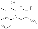 CAS#: 2647-14-5， 2-[[(2-Ethylphenyl)(2-Hydroxyethyl)Amino]Methyl]-3,3-Difluoro-Propanenitrile