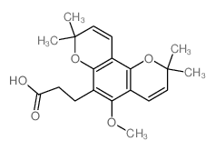 CAS#: 26535-36-4， 5-Methoxy-2,2,8,8-Tetramethyl-2H,8H-Benzo[1,2-b:3,4-b']Dipyran-6-Propanoic Acid