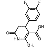 CAS#: 265985-98-6， 4-(3,4-Difluorophenyl)-2-Methyl-6-Oxo-1,4,5,6-Tetrahydro-3-Pyridinecarboxylic Acid