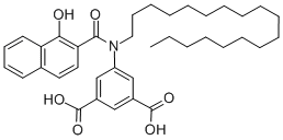 CAS#: 26639-29-2， 5-[[(1-Hydroxy-2-Naphthalenyl)Carbonyl]Octadecylamino]-1,3-Benzenedicarboxylicacid