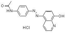 CAS#: 26644-97-3， N-[4-[(8-Hydroxy-5-Quinolinyl)Azo]Phenyl]-Acetamide Monohydrochloride