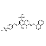 CAS#: 2668-05-5， (6E)-4-Amino-6-(1-Naphthylhydrazono)-5-Oxo-3-[(E)-(4-Sulfophenyl)Diazenyl]-5,6-Dihydro-1-Naphthalenesulfonic Acid