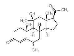 CAS#: 2668-68-0， 11b-Hydroxy-6a,11-dimethyl-Pregn-4-ene-3,20-dione