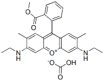 CAS#: 26694-70-2， 3,6-Bis(Ethylamino)-9-[2-(Methoxycarbonyl)Phenyl]-2,7-Dimethylxanthylium Hydrogen Carbonate