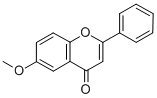 structure of CAS# 26964-24-9, 6-Methoxy-2-Phenyl-4H-1-Benzopyran-4-One;6-Methoxy-2-Phenyl-Chromen-4-One;6-Methoxy-2-Phenyl-4-Chromenone;6-Methoxy-2-Phenyl-Chromone