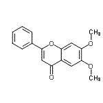 CAS 登录号：26964-27-2， 6,7-二甲氧基-2-苯基-4H-苯并吡喃-4-酮