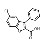 CAS#: 26965-47-9， 5-Chloro-3-Phenyl-1-Benzofuran-2-Carboxylic Acid