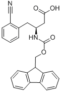 structure of CAS# 270065-84-4, Fmoc-(S)-3-Amino-4-(2-Cyano-Phenyl)-Butyric Acid;N-(9-FLUORENYLMETHOXYCARBONYL)-(S)-3-AMINO-4-(2-CYANOPHENYL)BUTANOIC ACID;N-BETA-(9-FLUORENYLMETHOXYCARBONYL)-L-HOMO(2-CYANOPHENYL)ALANINE;FMOC-(S)-3-AMINO-4-(2-CYANO-PHENYL)-BUTYRIC ACID