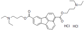 CAS 登录号：27086-86-8， 二(3-二乙基氨基丙基)荧蒽-3,9-二羧酸酯二盐酸盐