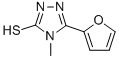structure of CAS# 27106-14-5, 5-(2-Furyl)-4-Methyl-4H-1,2,4-Triazole-3-Thiol;5-(2-Furyl)-4-Methyl-2H-1,2,4-Triazole-3-Thione;Mls001018926;Smr000385433