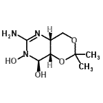 CAS#: 272106-61-3， (4aR,8R,8aS)-6-Amino-2,2-Dimethyl-4,4A,8,8A-Tetrahydro-7H-[1,3]Dioxino[5,4-d]Pyrimidine-7,8-Diol