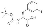 structure of CAS# 273221-75-3, Boc-L-3-Iodophenylalanine;(S)-2-(Tert-Butoxycarbonylamino)-3-(3-Iodophenyl)Propanoic Acid;N-ALPHA-TERT-BUTYLOXYCARBONYL-3-IODO-L-PHENYLALANINE;N-ALPHA-BUTOXYCARBONYL-3-IODO-L-PHENYLALANINE
