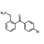 结构式 CAS# 27428-65-5, (4-溴苯基)(2-甲氧基苯基)甲酮