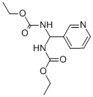 structure of CAS# 2744-17-4, Ethyl N-[(Ethoxycarbonylamino)-Pyridin-3-Ylmethyl]Carbamate;Ethyl N-[(Ethoxycarbonylamino)-(3-Pyridyl)Methyl]Carbamate;N-[(Ethoxycarbonylamino)-(3-Pyridyl)Methyl]Carbamic Acid Ethyl Ester;N-[(Carbethoxyamino)-(3-Pyridyl)Methyl]Carbamic Acid Ethyl Ester