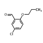 结构式 CAS# 27590-75-6, 5-氯-2-丙氧基苯甲醛