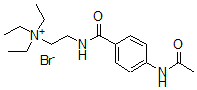 CAS#: 27591-11-3， 2-[(4-Acetamidobenzoyl)amino]ethyltriethylazanium bromide